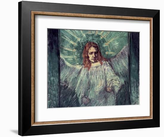 Head of an Angel, after Rembrandt, c.1889-Vincent van Gogh-Framed Premium Giclee Print