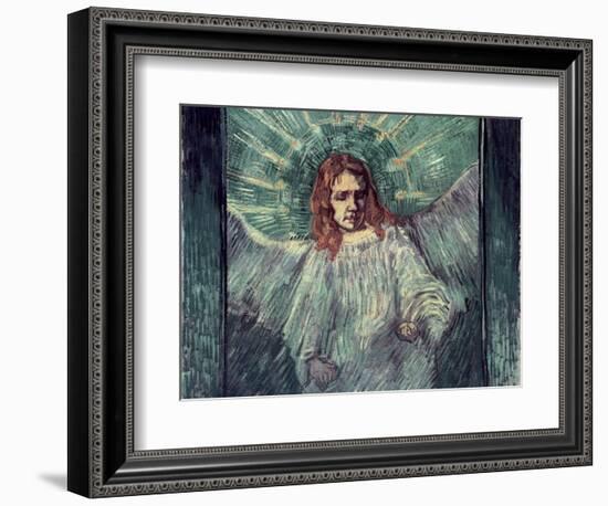 Head of an Angel, after Rembrandt, c.1889-Vincent van Gogh-Framed Giclee Print