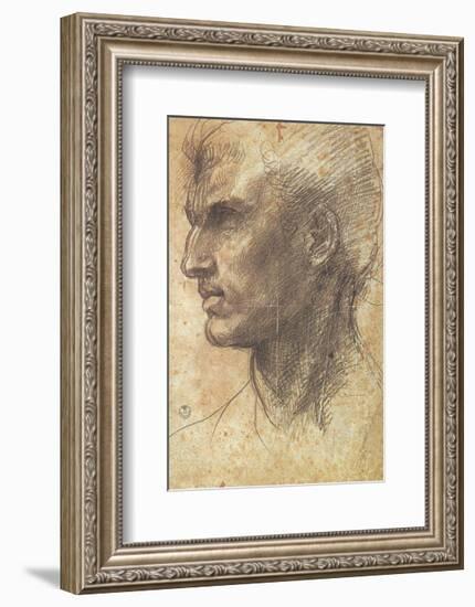 Head of an Apostle-Andrea del Sarto-Framed Art Print