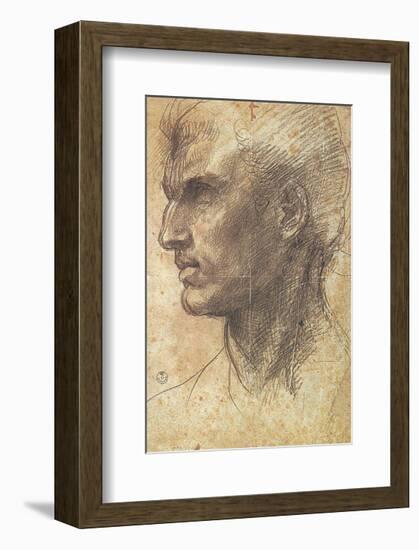 Head of an Apostle-Andrea del Sarto-Framed Art Print