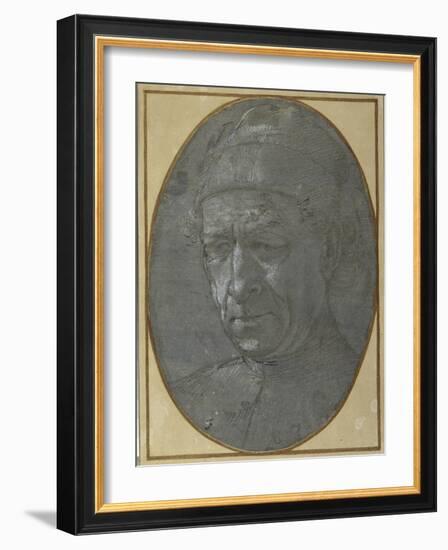 Head of an Elderly Man Wearing a Cap-Filippino Lippi-Framed Giclee Print