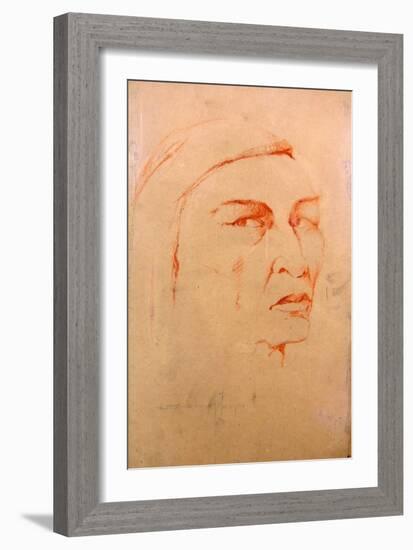 Head of an Indian Man By James A. Wehn, D. 1915-James Wehn-Framed Giclee Print