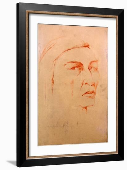 Head of an Indian Man By James A. Wehn, D. 1915-James Wehn-Framed Giclee Print