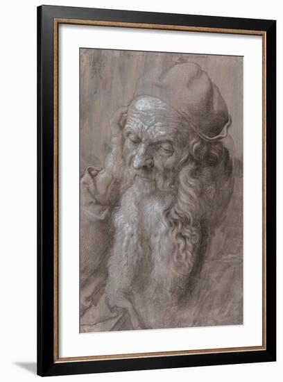 Head of an Old Man, 1521-Albrecht Dürer or Duerer-Framed Giclee Print