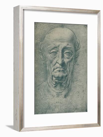 'Head of an Old Man', c15th century, (1932)-Leonardo Da Vinci-Framed Giclee Print