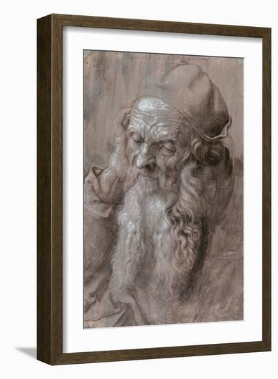 Head of an Old Man-Albrecht Dürer-Framed Giclee Print