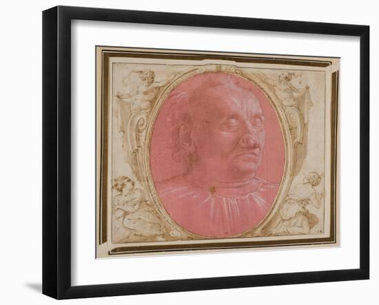 Head of an Old Man-Domenico Ghirlandaio-Framed Giclee Print