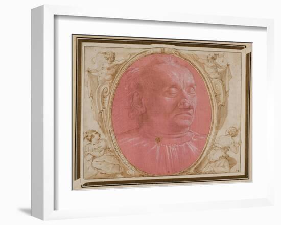 Head of an Old Man-Domenico Ghirlandaio-Framed Giclee Print