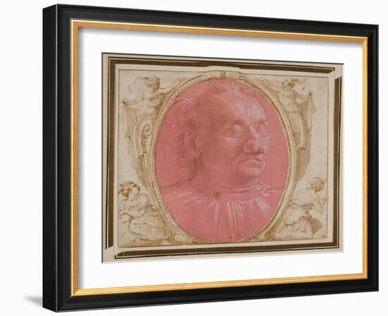 Head of an Old Man-Domenico Ghirlandaio-Framed Giclee Print