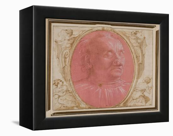 Head of an Old Man-Domenico Ghirlandaio-Framed Premier Image Canvas