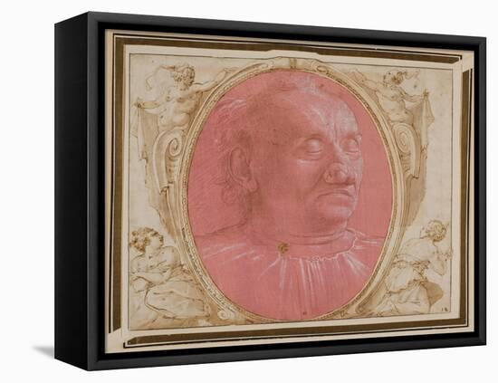 Head of an Old Man-Domenico Ghirlandaio-Framed Premier Image Canvas