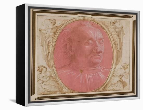 Head of an Old Man-Domenico Ghirlandaio-Framed Premier Image Canvas