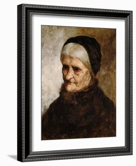 Head of an Old Woman, 1881-Robert Koehler-Framed Giclee Print