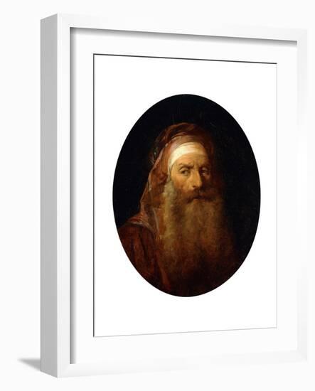 Head of an Oriental-Jean-Baptiste Le Prince-Framed Giclee Print