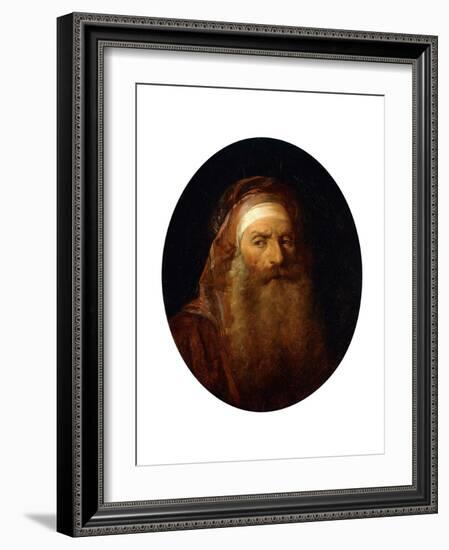 Head of an Oriental-Jean-Baptiste Le Prince-Framed Giclee Print