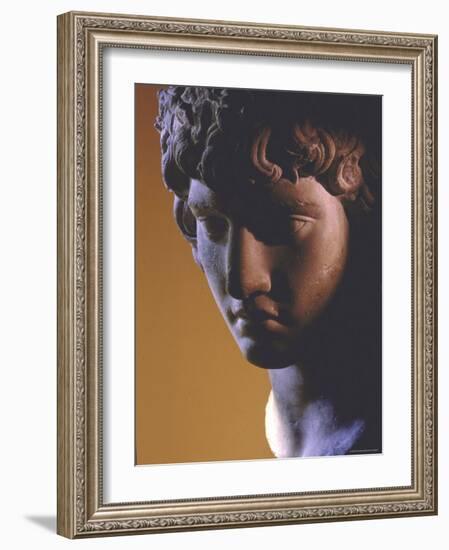 Head of Antinous, Favorite of Emperor Hadrian-Gjon Mili-Framed Photographic Print