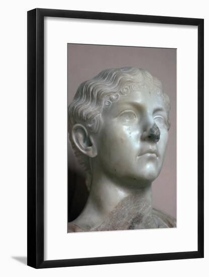 Head of Antonia, the younger daughter of Mark Antony, 1st century. Artist: Unknown-Unknown-Framed Giclee Print