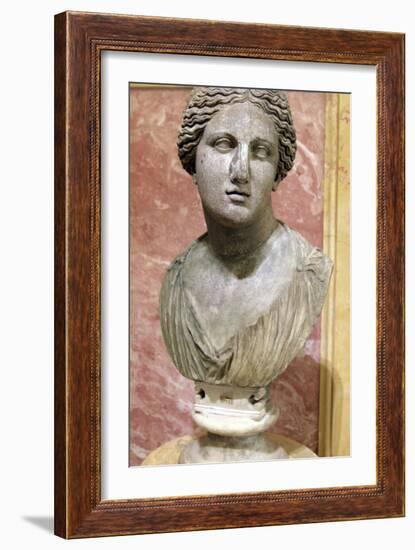 Head of Aphrodite, Goddess of Beauty and Love, 2nd Century-Praxiteles Praxiteles-Framed Photographic Print