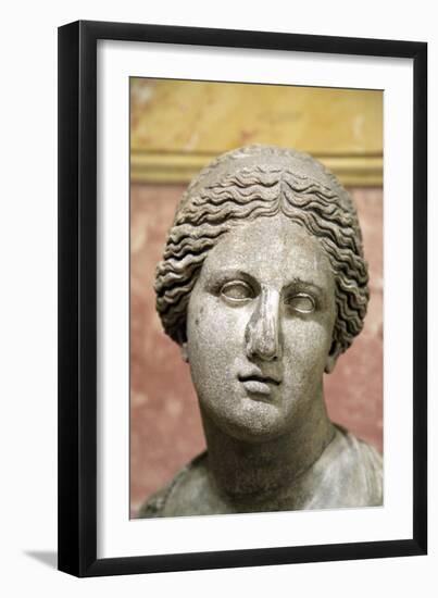 Head of Aphrodite, Goddess of Beauty and Love, 2nd Century-Praxiteles Praxiteles-Framed Photographic Print