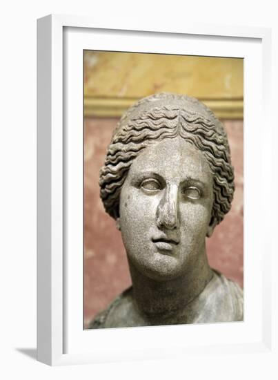 Head of Aphrodite, Goddess of Beauty and Love, 2nd Century-Praxiteles Praxiteles-Framed Photographic Print