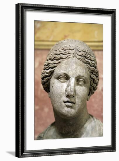 Head of Aphrodite, Goddess of Beauty and Love, 2nd Century-Praxiteles Praxiteles-Framed Photographic Print