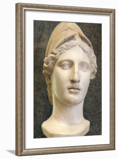 Head of Athena, Goddess of Wisdom and Just War, and Patroness of Crafts, Early 1st Century-Kresilas Kresilas-Framed Photographic Print