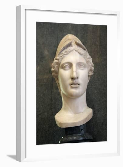 Head of Athena, Goddess of Wisdom and Just War, and Patroness of Crafts, Early 1st Century-Kresilas Kresilas-Framed Photographic Print