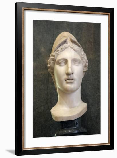 Head of Athena, Goddess of Wisdom and Just War, and Patroness of Crafts, Early 1st Century-Kresilas Kresilas-Framed Photographic Print