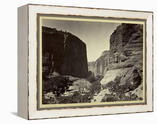 Head of Cañon De Chelle, Looking Down. Walls About 1200 Feet in Height, 1873-Timothy O'Sullivan-Framed Premier Image Canvas