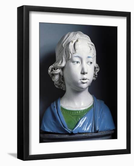 Head of Child-Andrea Della Robbia-Framed Giclee Print