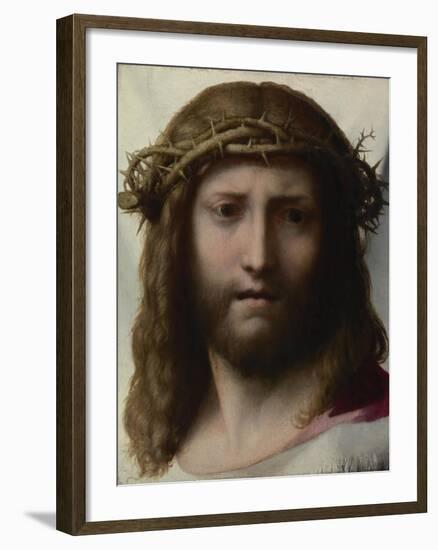 Head of Christ, C.1530-Correggio-Framed Giclee Print