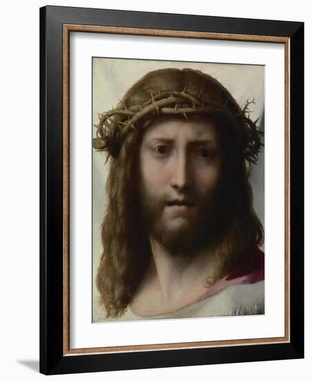 Head of Christ, C.1530-Correggio-Framed Giclee Print