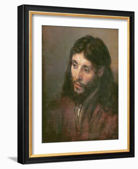 Head of Christ, c.1648-Rembrandt van Rijn-Framed Giclee Print