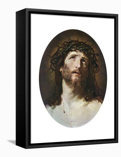 Head of Christ Crowned with Thorns, 1622-1623-Guido Reni-Framed Premier Image Canvas