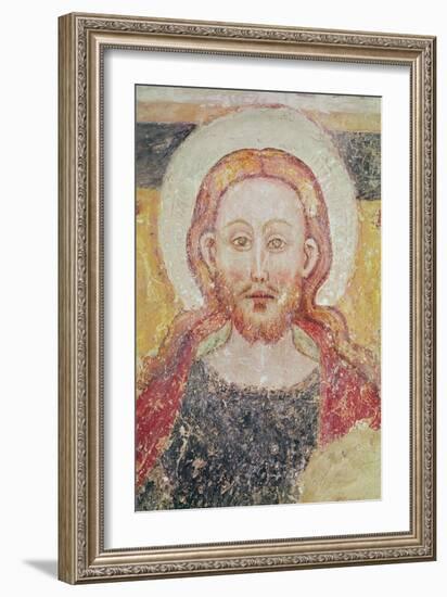 Head of Christ (Fresco)-Italian School-Framed Giclee Print