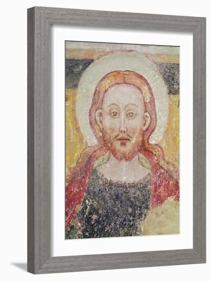 Head of Christ (Fresco)-Italian School-Framed Giclee Print