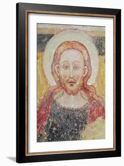 Head of Christ (Fresco)-Italian School-Framed Giclee Print