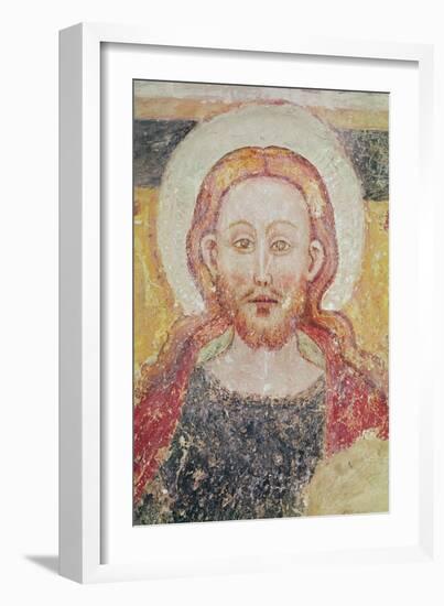 Head of Christ (Fresco)-Italian School-Framed Giclee Print