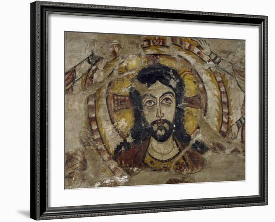 Head of Christ Supported by Two Angels-null-Framed Giclee Print