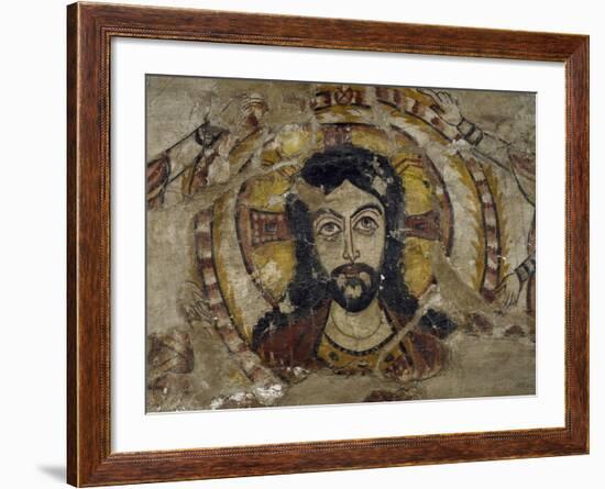 Head of Christ Supported by Two Angels-null-Framed Giclee Print