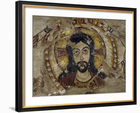 Head of Christ Supported by Two Angels-null-Framed Giclee Print