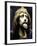 Head of Christ (Wood and Human Hair)-Brazilian-Framed Giclee Print