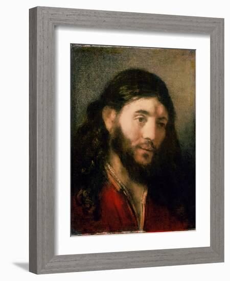 Head of Christ-Rembrandt van Rijn-Framed Giclee Print