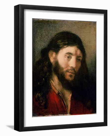 Head of Christ-Rembrandt van Rijn-Framed Giclee Print