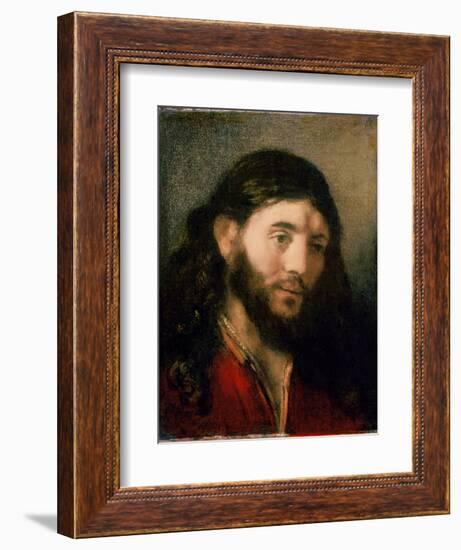 Head of Christ-Rembrandt van Rijn-Framed Giclee Print