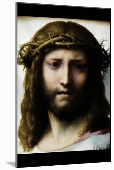 Head of Christ-Antonio Allegri Da Correggio-Mounted Art Print