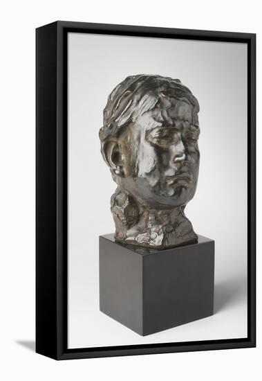 Head of Crying Girl, Modeled 1885-90, Cast by Alexis Rudier (1874-1952), 1925 (Bronze)-Auguste Rodin-Framed Premier Image Canvas