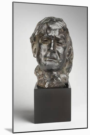 Head of Crying Girl, Modeled 1885-90, Cast by Alexis Rudier (1874-1952), 1925 (Bronze)-Auguste Rodin-Mounted Giclee Print