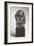 Head of Crying Girl, Modeled 1885-90, Cast by Alexis Rudier (1874-1952), 1925 (Bronze)-Auguste Rodin-Framed Giclee Print