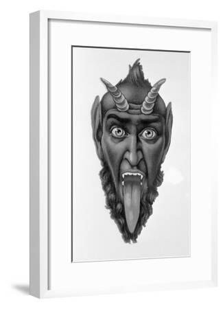 'Head of Devil with Tongue Out' Giclee Print | Art.com